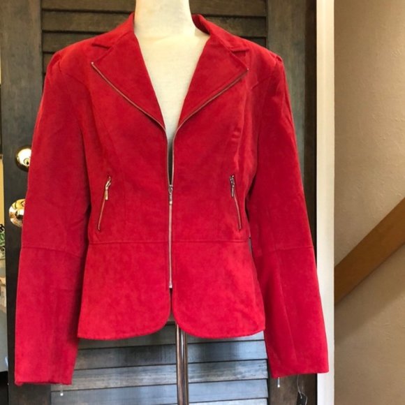 Red Women's Blazer - Picture 2 of 16
